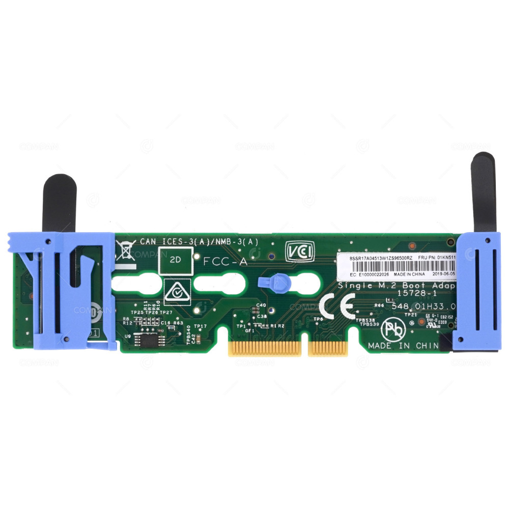 01KN511 IBM LENOVO DUAL PORT M.2 SATA 2080 MIRRORING ENABLEMENT KIT ADAPTER FOR THINKSYSTEM 7Y37A01092